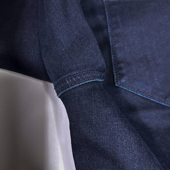 NWT Raffaello Rossi Slim Split Hem Navy Blue Denim Jeans EUR Size 34/US 4 - Picture 8 of 16